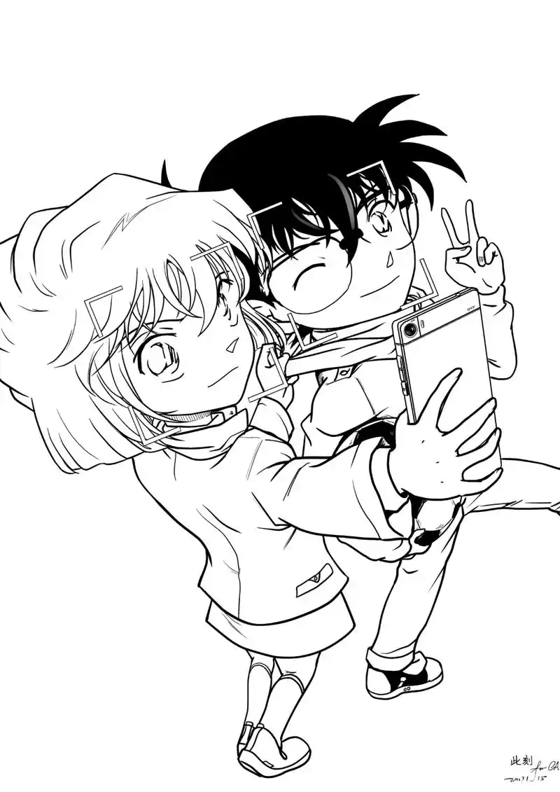 《名侦探柯南》哀酱专题,黑白画更具深情,不要错过哦(无水印)