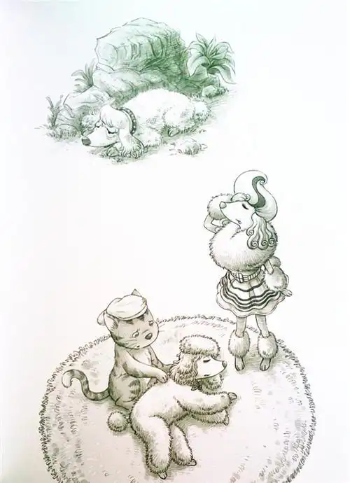 笑猫日记中的猫的简笔画