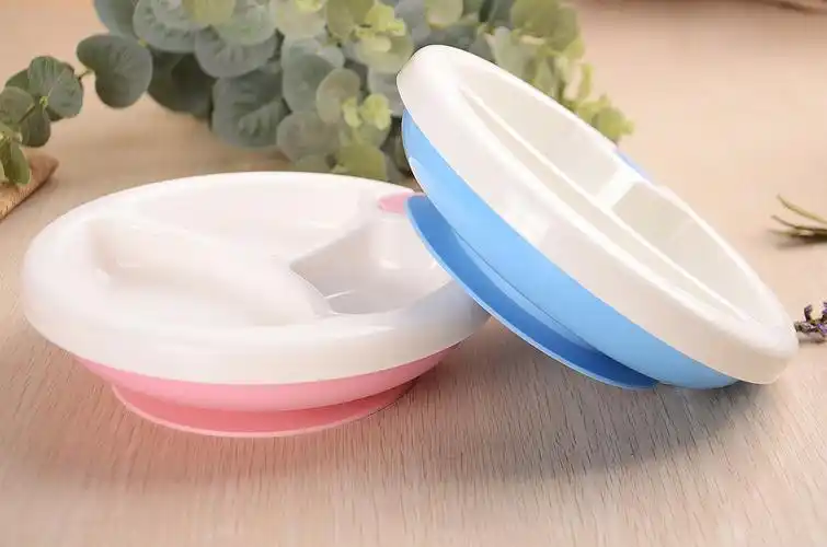 乐起 宝宝喂养用具保温餐盘托盘 耐摔餐具婴儿pp餐盘 厂家直销