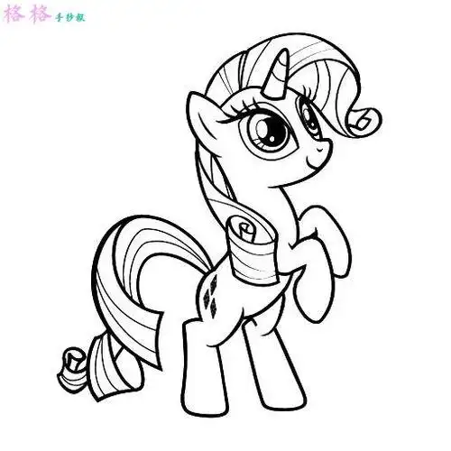 小马简笔画小马简笔画简单可爱