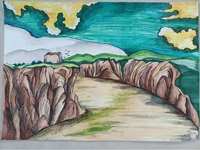 守护母亲河一一童画黄河优秀作品展