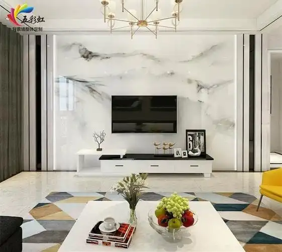 现代简约微晶石电视背景墙效果图7,现代简约微晶石电视背景墙效果图8