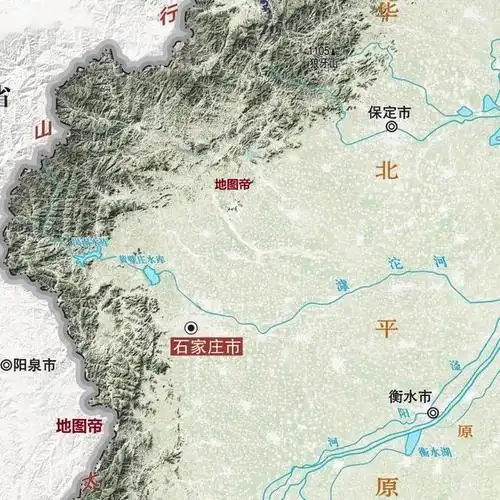 最新版河北省2021年高清地形图建议收藏