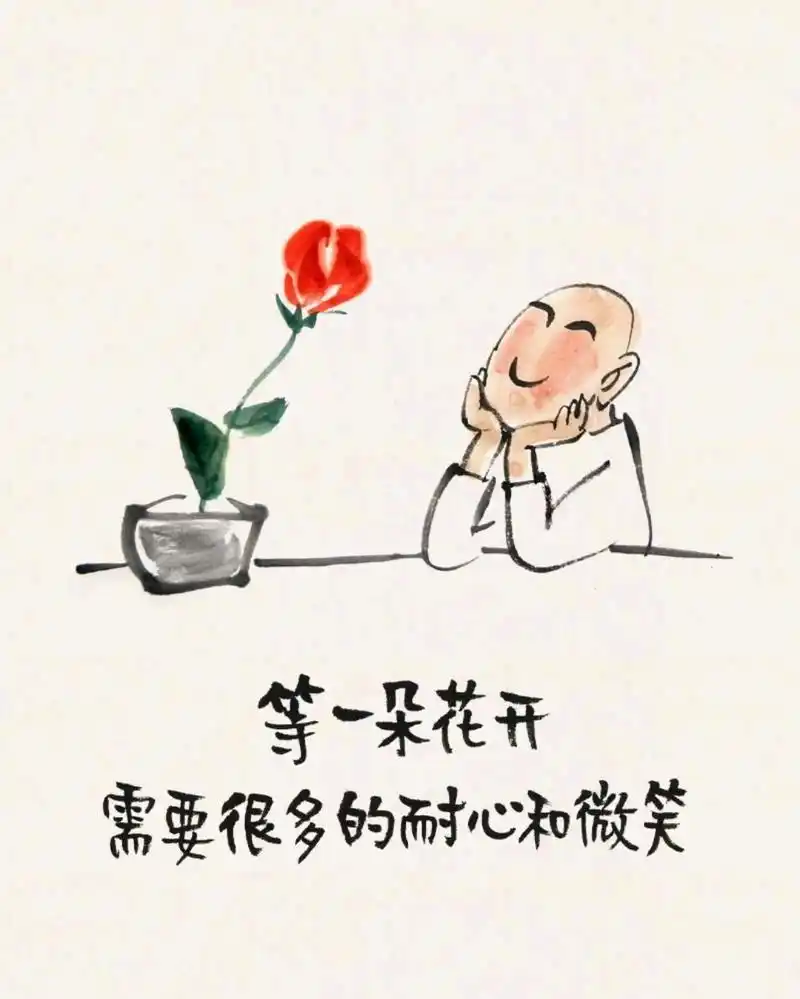 等待一朵花开,需要很多的耐心和微笑