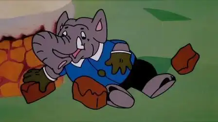 黑猫警长:偷吃红土的大象竟然拒捕,还把红土吸进鼻子里当子弹!