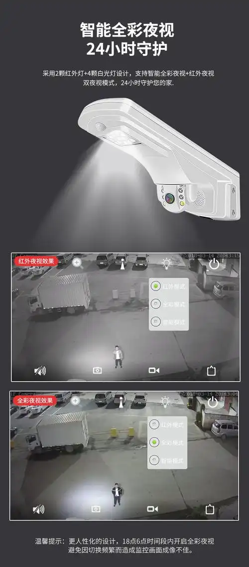 华为huawei智选通用路灯360度全景摄像头手机远程室外家用高清夜视