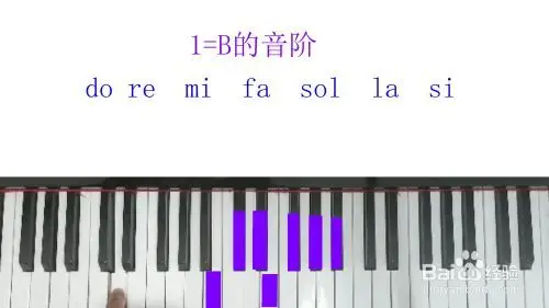 b调在钢琴上怎么弹