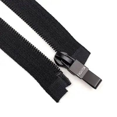 隐形链条5号尼龙羽绒服冲锋衣单头反装反向隐型开口拉链