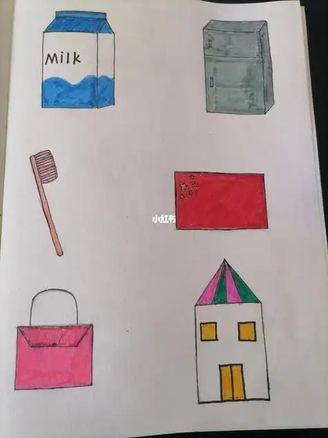 绘画画画文化创意简笔画方形的联想亲子简笔画长方形画小鸡用一个长