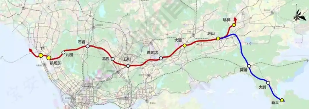 深铁33号线(深大城际)站点曝光,串联大亚湾,惠州机场,中山!