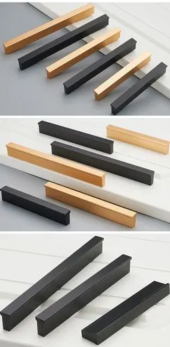 铝合金黑色抽屉拉手橱柜衣柜小拉手现代简约抽屉把手欧式明装五金