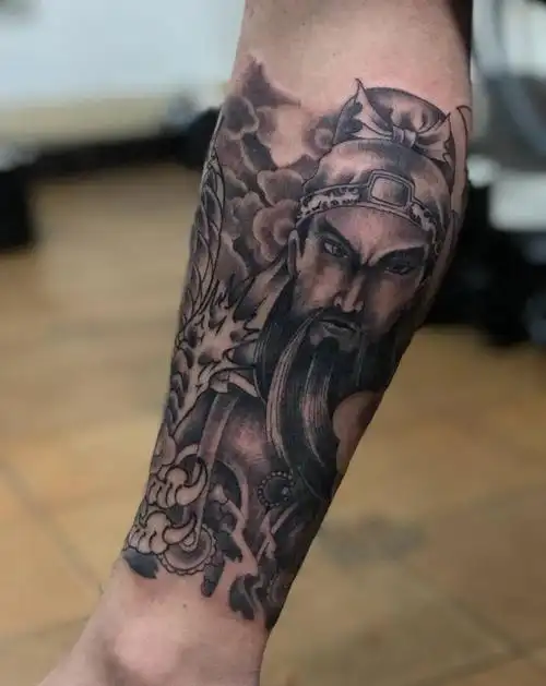 关公纹身图片