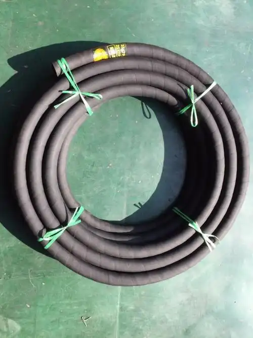 【高压胶管】黑色高压缠绕胶管 阻燃耐油蒸汽胶管 夹布缠绕喷砂阻燃