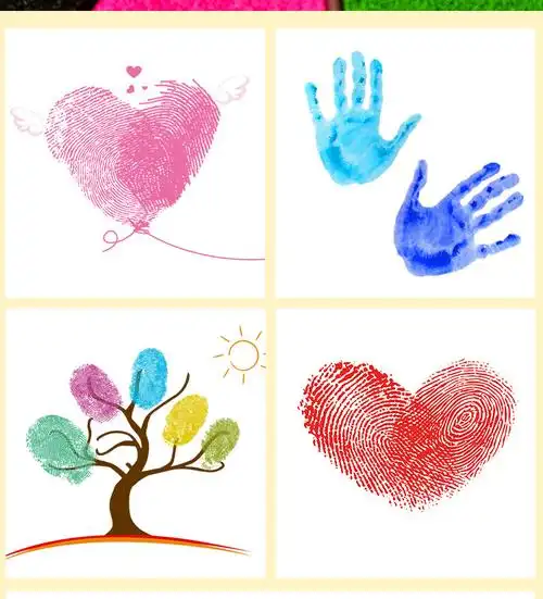 幼儿园儿童彩色手指画印泥拓印涂鸦手印盘学生可水洗绘画颜料盘