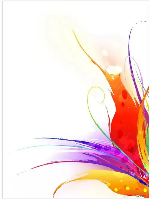 色彩斑斓的水墨效果背景(22p) - 图片素材 - 锐普ppt论坛 - powered