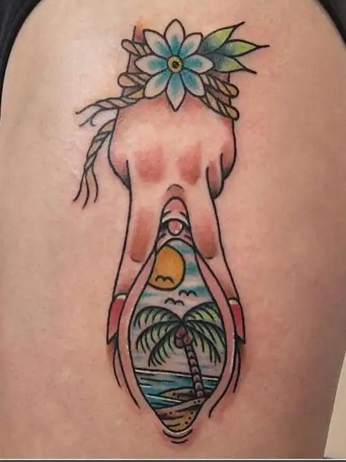 逼里的天空_纹身图案手稿图片_王恒的纹身作品集