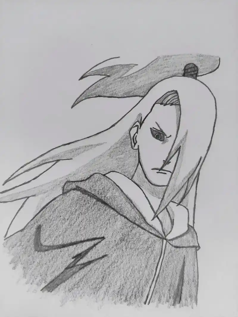 火影忍者秽土迪达拉.#火影忍者 #手绘 #画画 - 抖音