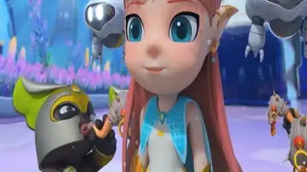 猪猪侠:彪汉带众人来到宫殿,这时候出现了以为叫做珊瑚的公主