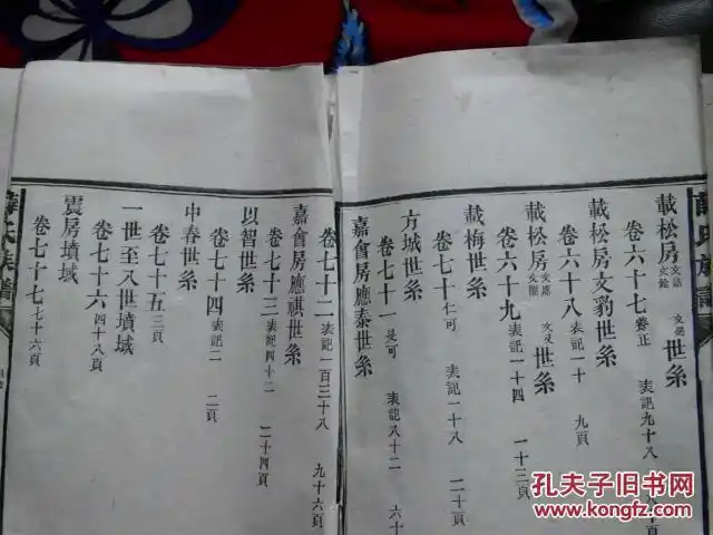 老家谱----《薛氏族谱》大部头,民国白纸版本刷印精美,编为88卷含卷首