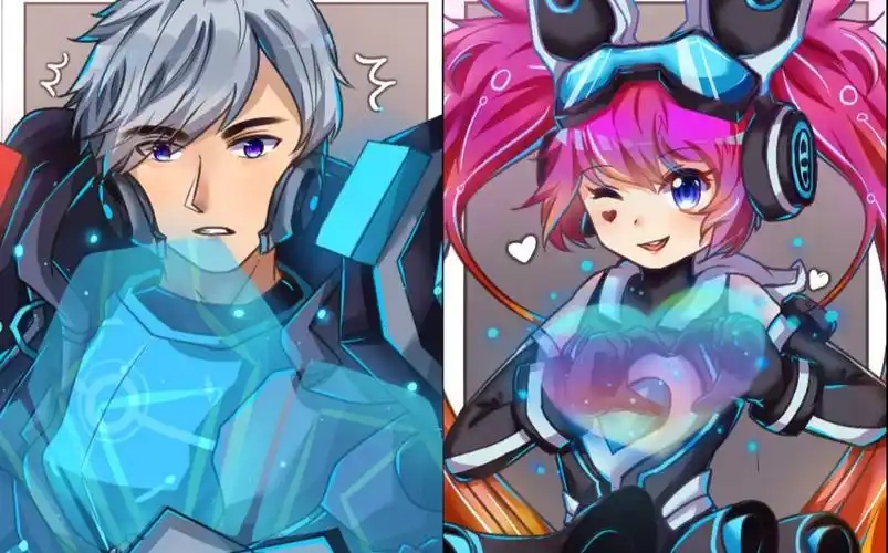 【王者荣耀板绘】画的心灵战警x心灵骇客 亚安大法好!