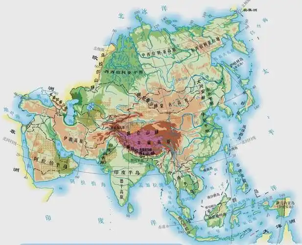 亚洲地形特征:以高原山地地形为主,地势中部高而四周低_网易订阅