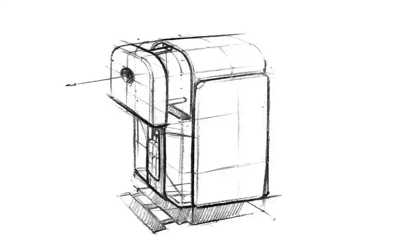 手绘教程05卷笔刀线稿