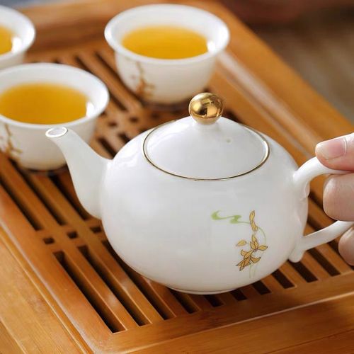 茶壶泡茶单壶羊脂玉球孔西施壶大红袍高档功夫茶具家用过滤冲茶器