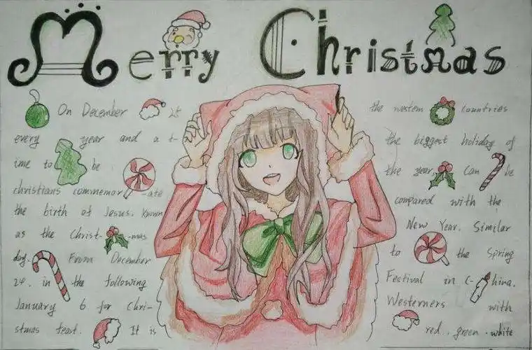 圣诞节英语手抄报内容英文圣诞节英语手抄报内容