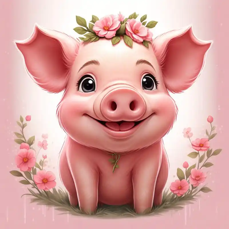 粉色小猪头像9994太可爱啦!