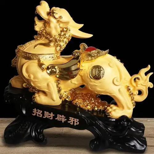 雅信工艺品招财貔貅摆件沙金色办公室开业乔迁礼品送客户工厂批发