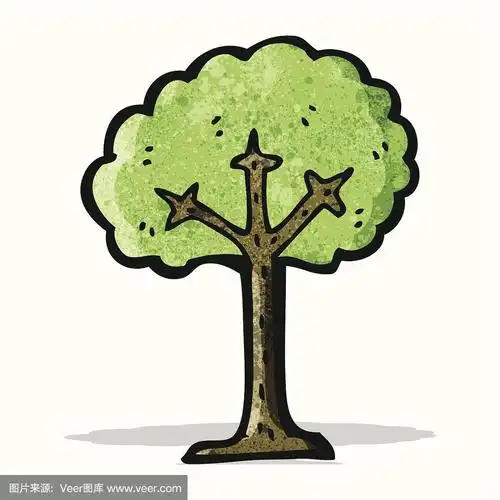 卡通树