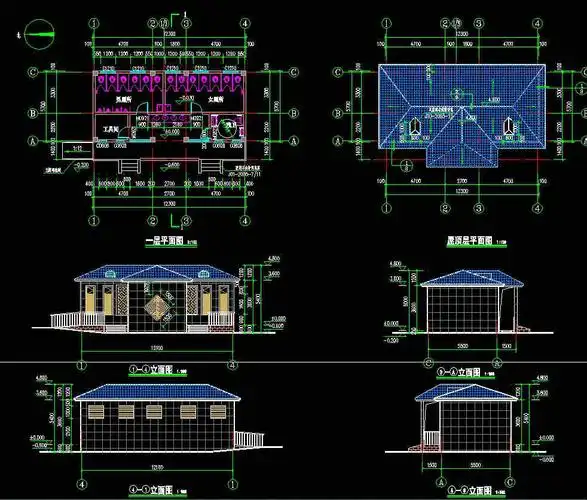 公共厕所建筑结构施工图纸
