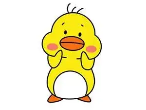 卡通可爱小鸭子简笔画