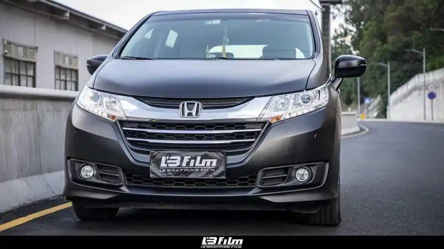 本田奥德赛贴膜lb改色膜磨砂黑