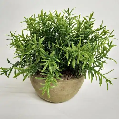 北欧仿真迷迭香盆景 家居客厅书房 酒吧咖啡厅装饰 草球植物盆景