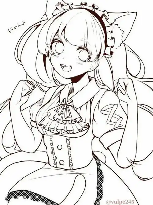 漫画女仆装画法教程!