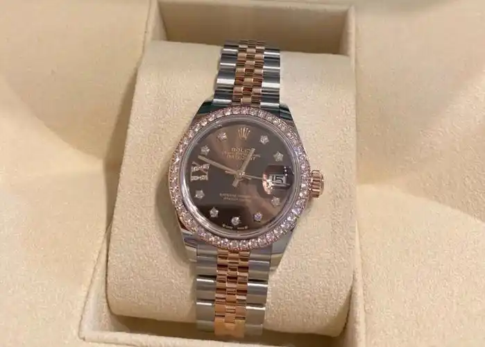 28 巧克力 外圈带钻#劳力士  #手表推荐  #女士手表  #劳力士手表