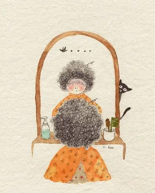 第一次烫发 ~ 插画师作品