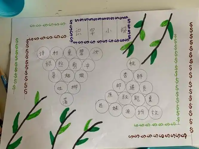 停课不停学,识字乐趣多——章丘双语学校二年级识字手抄报活动