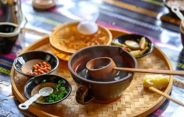 图片来源:焖烧驴蹄融水油茶,是融水人普遍饮用而又独具风味的辅食和