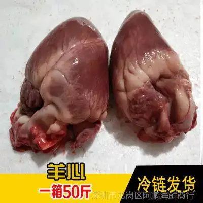 羊心 养肝 羊杂 羊心管 心脏 羊肉火锅 羊下水羔羊心脏 1箱50斤