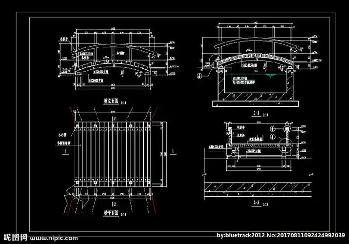 木桥施工图图片