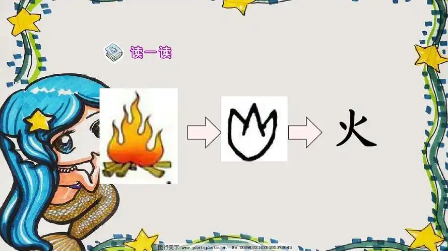 2017秋部编人教版语文一年级上册第4课《日月水火》ppt精品课件