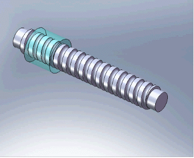 丝杠传动的动画怎么做呀