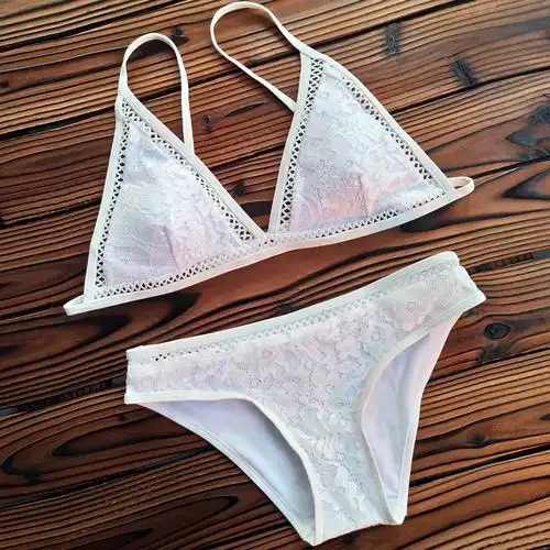 大环性感设计欧美新款分体比基尼 性感分体温泉泳衣女