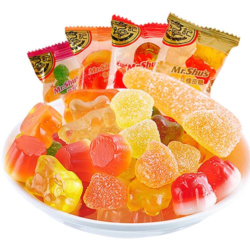 徐福记果汁橡皮糖888g礼盒盒装qq糖果结婚喜糖糖果