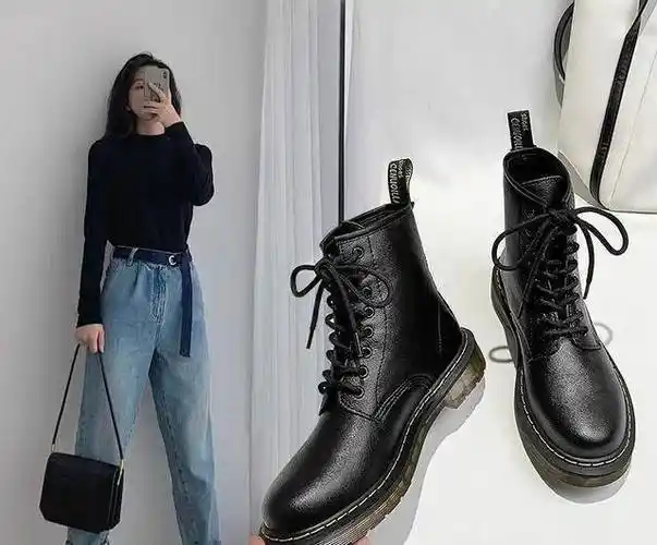 原创原创5套秋冬马丁靴穿搭分享时髦百搭显大长腿打造时尚感