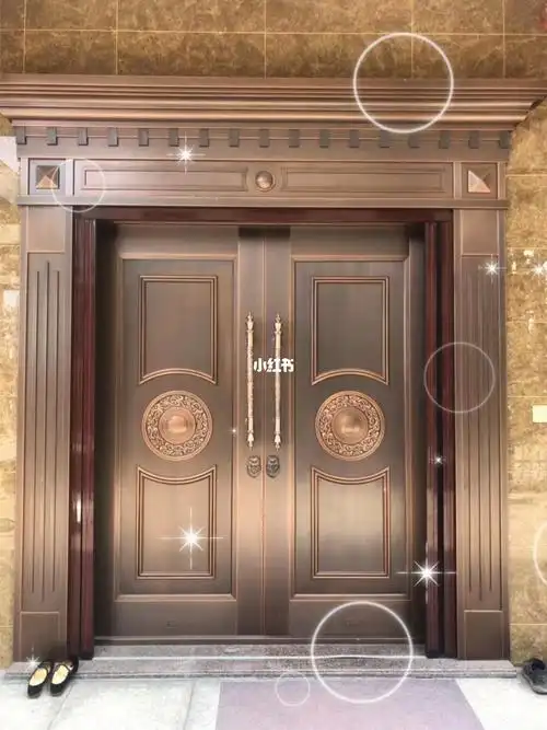 别墅装修新新中式铜门别墅门欢迎订购生产