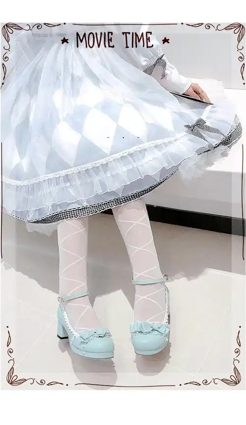 菲伊斯莉品牌公主lolita鞋百搭洛丽塔鞋子女粗跟单鞋女鞋高跟软妹原创