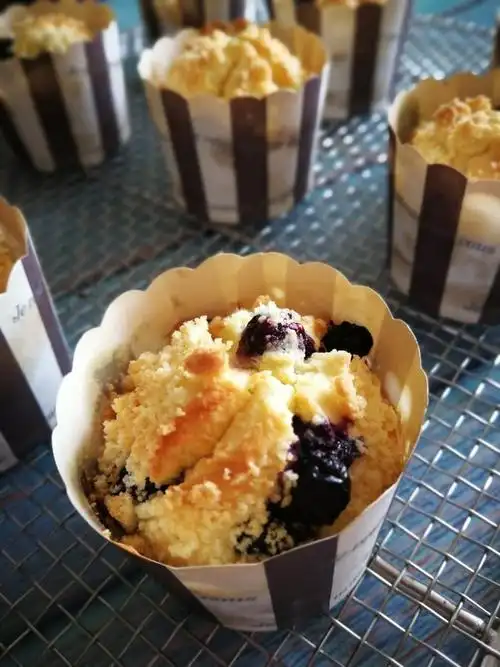 壹洣距离做的星巴克家蓝莓麦芬